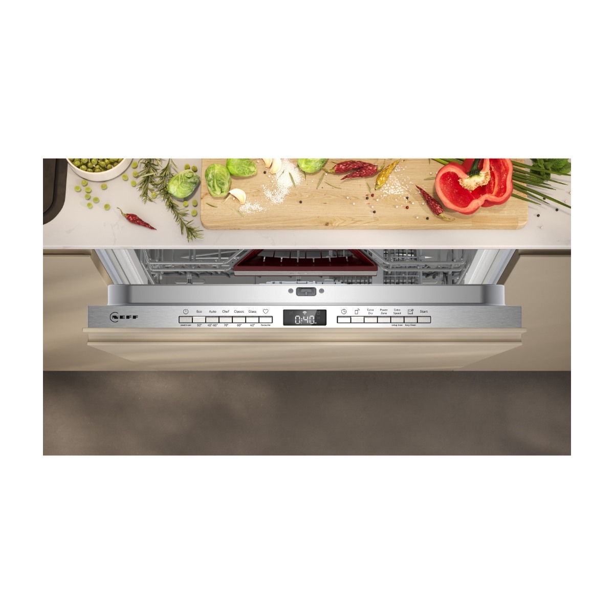 Neff N 50 S155EAX16E integreret opvaskemaskine billede 7