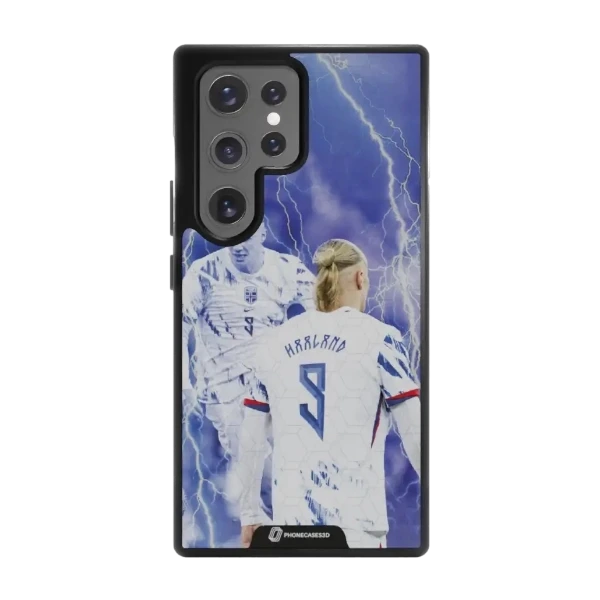 Phonecases3D Samsung Galaxy S25 Ultra Norges Fotballforbund Haaland -3D suojakuori, musta