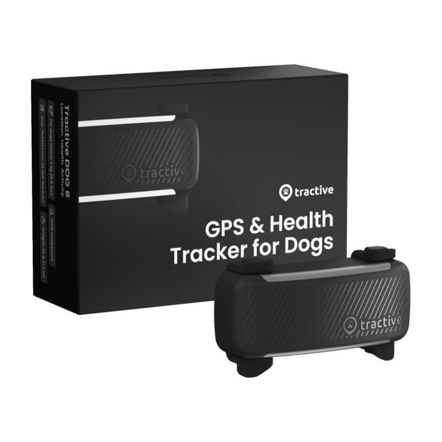 Tractive DOG 6 GPS hundetracker, sort