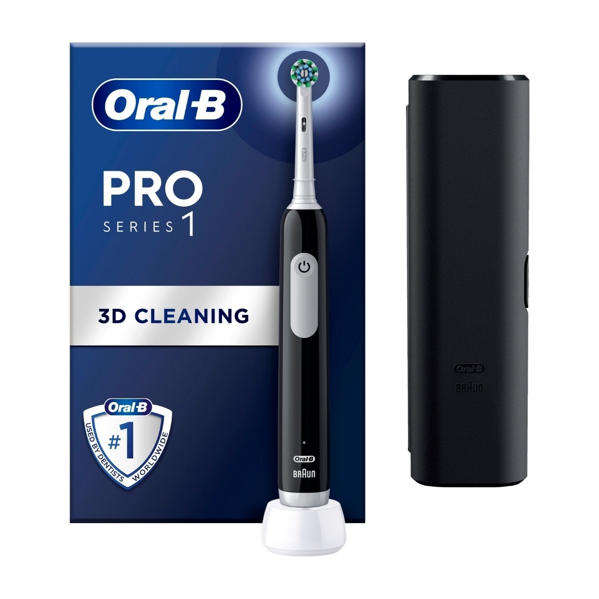 Oral-B PRO1 elektrisktandbørste, sort billede 1