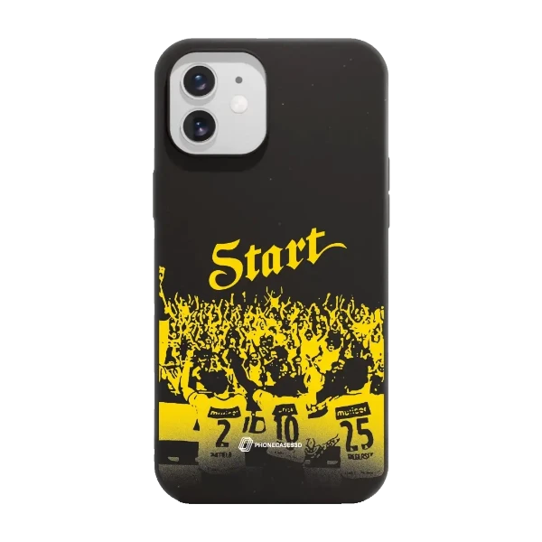 Phonecases3D iPhone 12 IK Start kompostoituva suojakuori, musta