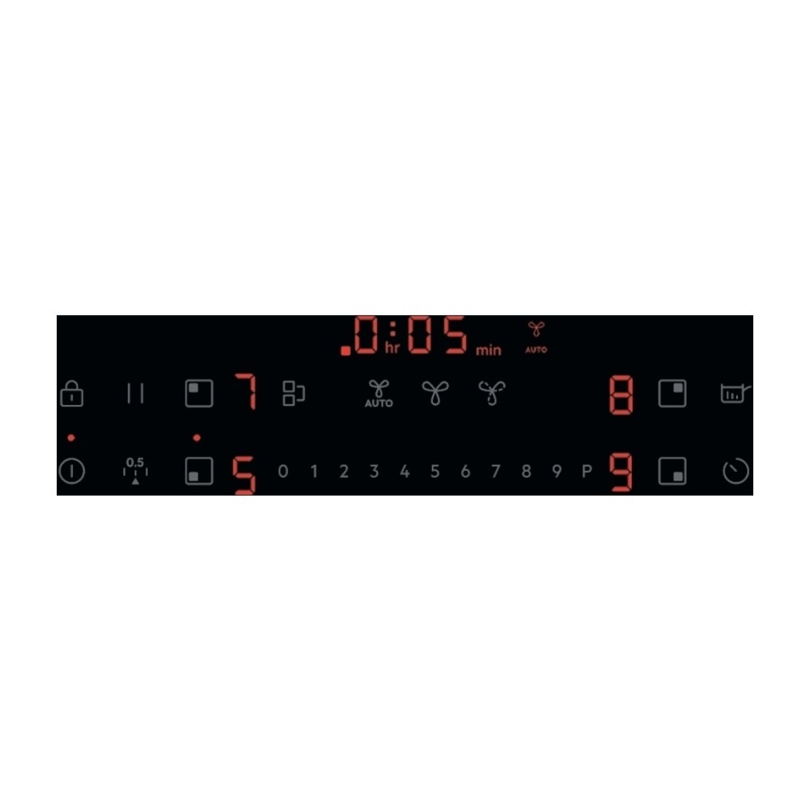 AEG 6000-serien TT8PCB00CB induktionskogeplade med emhætte billede 5