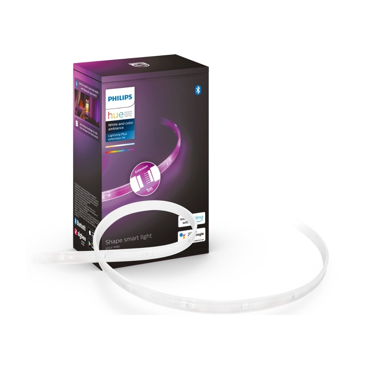 Philips Hue Light Strips Plus V4, 1M extend - POWER.dk