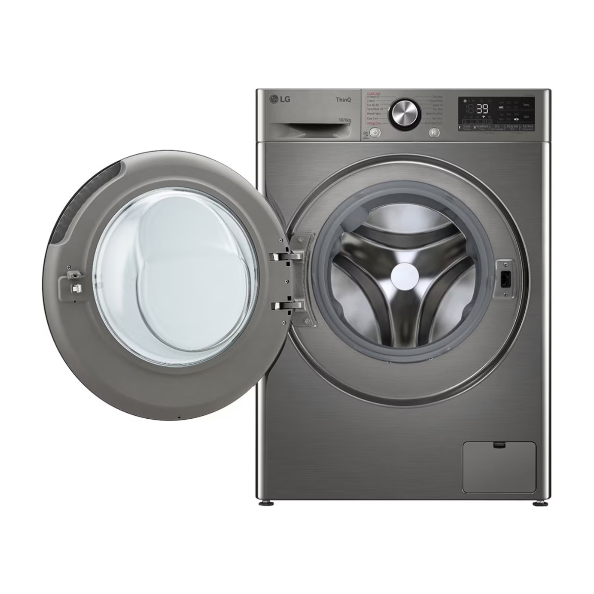 LG CV94V7S2QN kombineret vaskemaskine/tørretumbler, Platinum Silver billede 2
