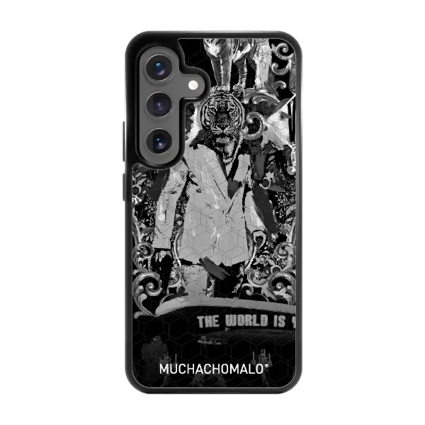Phonecases3D Samsung Galaxy S25 Muchacho Malo -3D suojakuori, musta