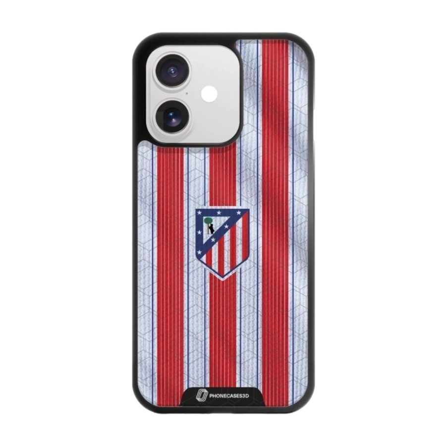 Phonecases3D iPhone 17 Atlético de Madrid 3D mobilcover, sort billede 1