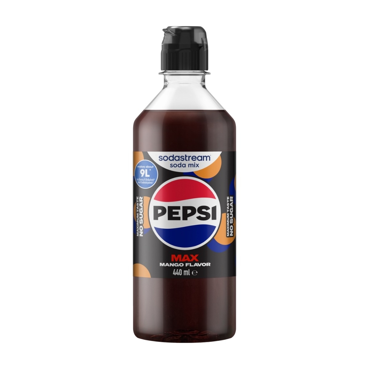 SodaStream Pepsi Max Mango smakssirup, 440 ml