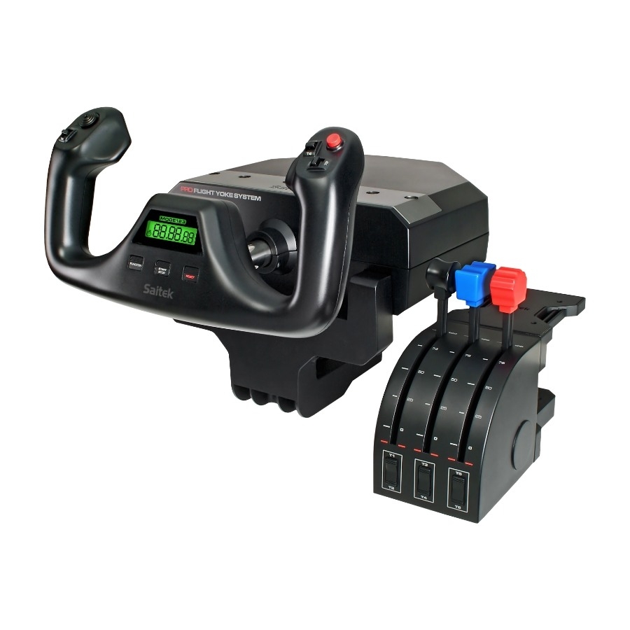 Logitech G Pro Flight Yoke-system og gashåndtag