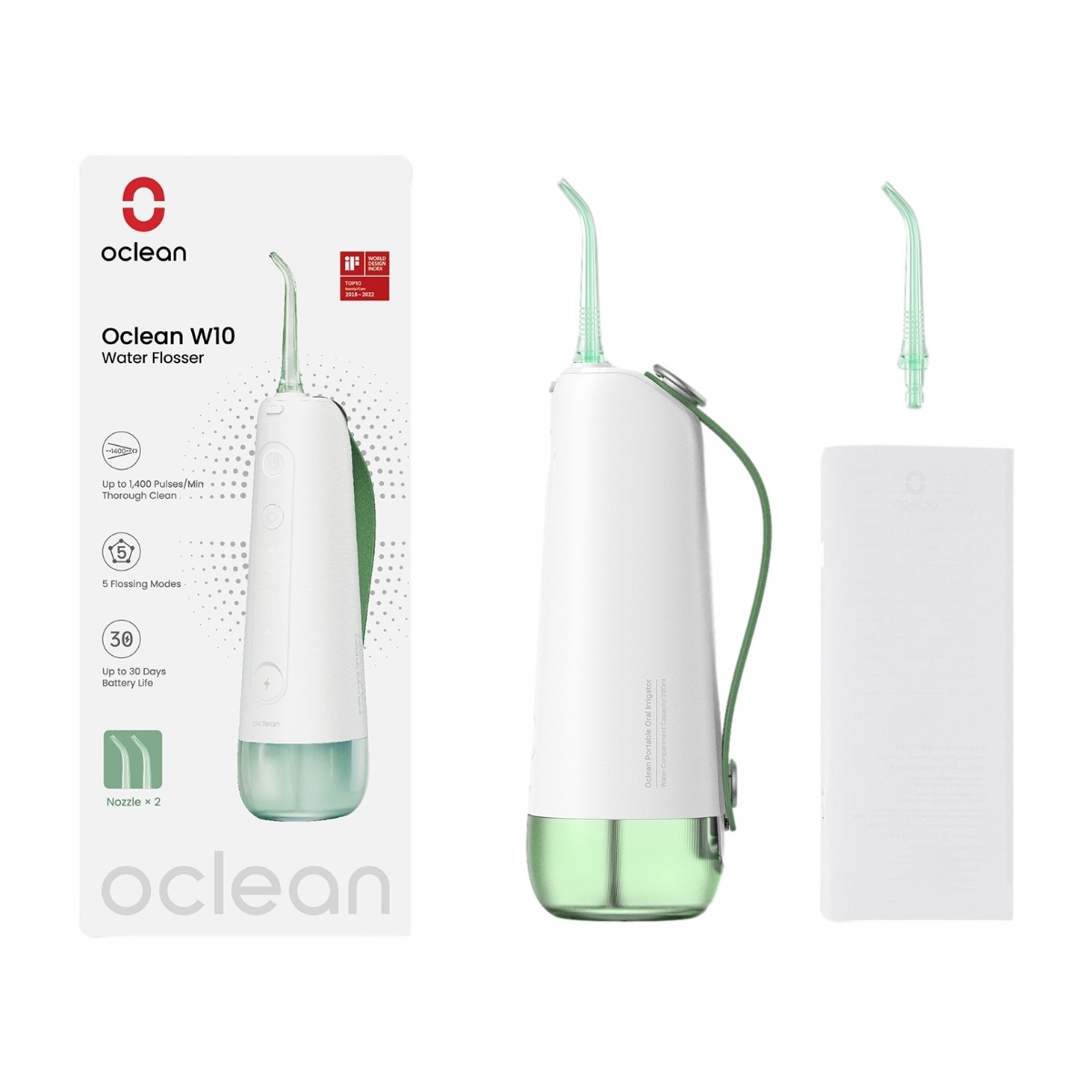 W10 Water Flosser Green