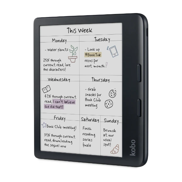 Kobo Libra Colour lesebrett, svart - Power.no