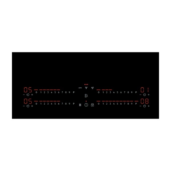 AEG 6000-seriens CCE8454SCB induktionskogeplade med integreret emhætte billede 4
