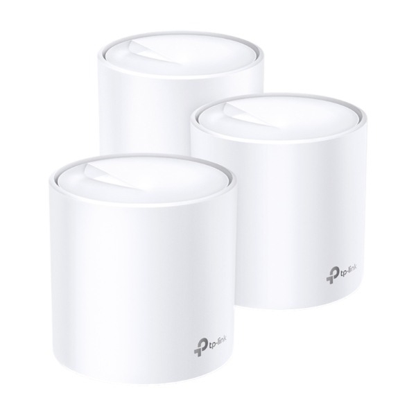 TP-Link Deco X60 -mesh WiFi -järjestelmä, Wi-Fi 6, AX3000, Dual-band, 3 kpl, valkoinen