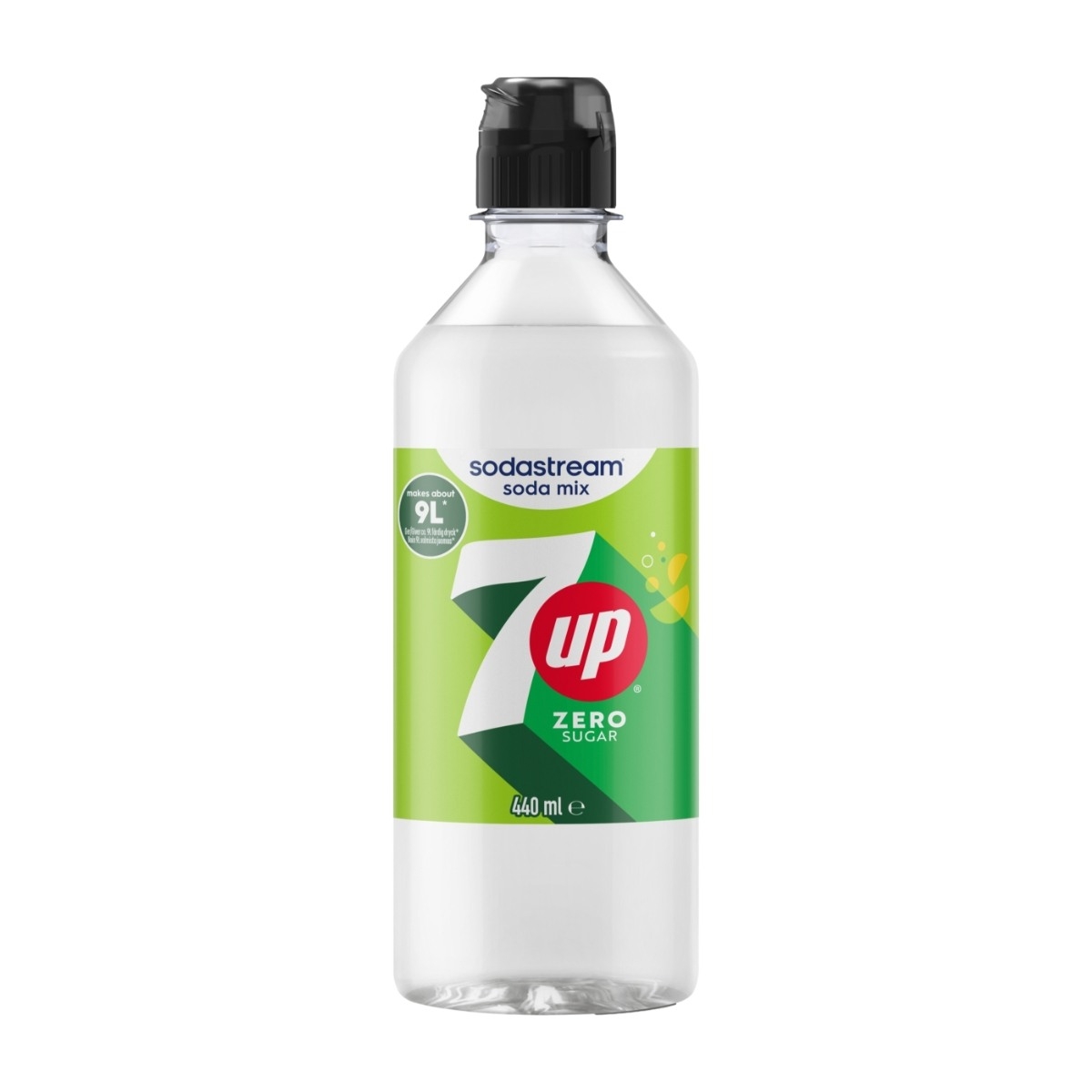 SodaStream 7UP Zero Sugar smakssirup, 440 ml