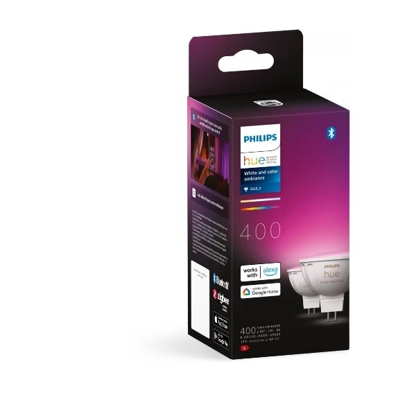 Philips Hue WCA spotlight 6.3W MR16 GU5.3 2stk - Power.no