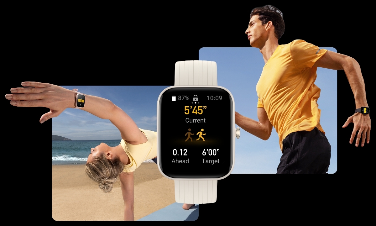 Amazfit Bip 3 Pro smartwatch, creme - POWER.dk
