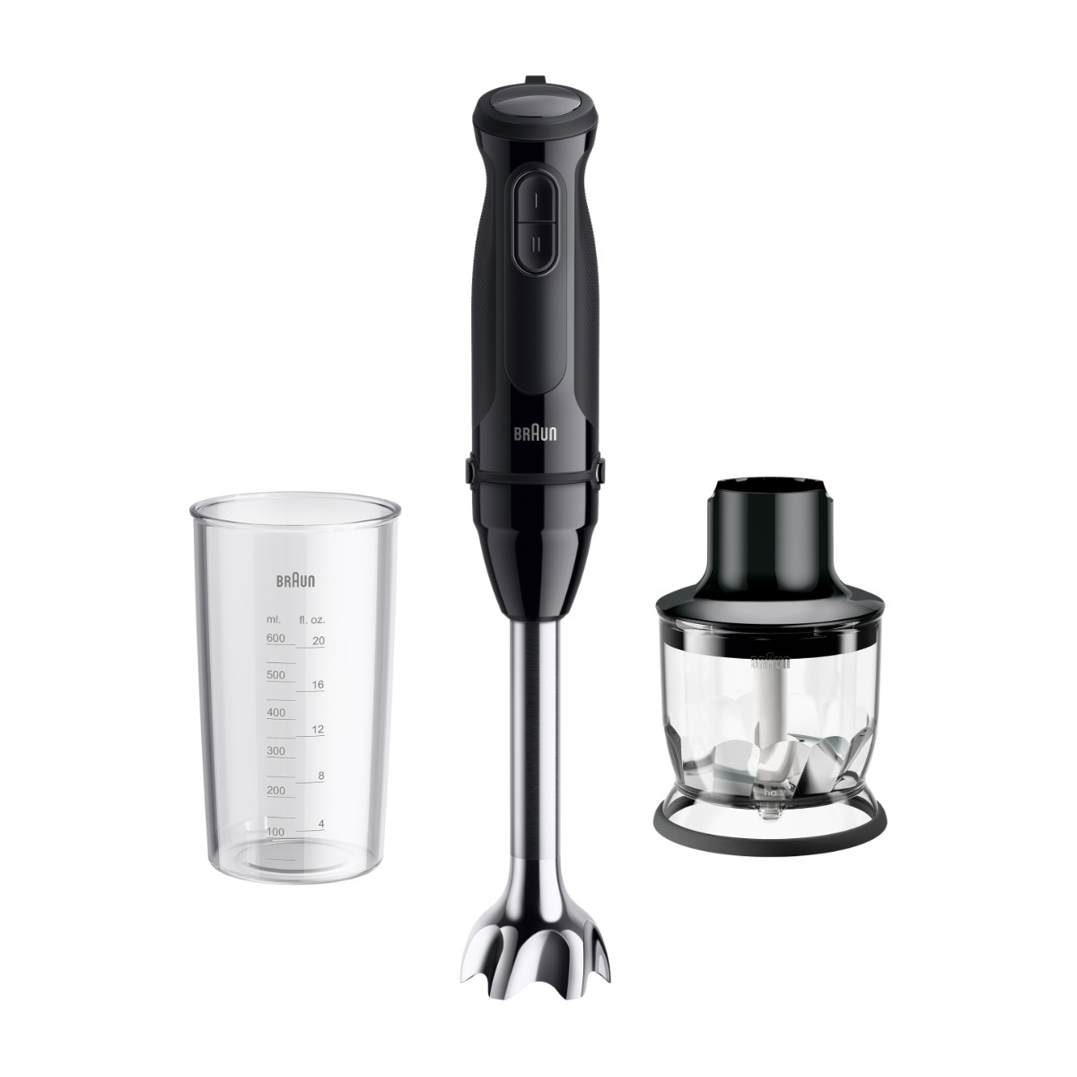 Braun MultiQuick 3 MQ30.201.MBK stavblender billede 1