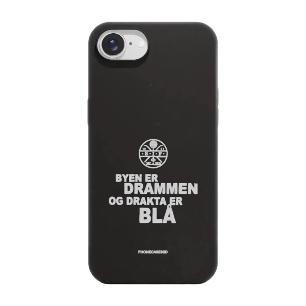Phonecases3D iPhone 17e/16e Strømsgodset kompostoituva suojakuori, musta