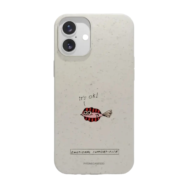 Phonecases3D iPhone 16 Plus Maja Säfström kompostoituva suojakuori, valkoinen
