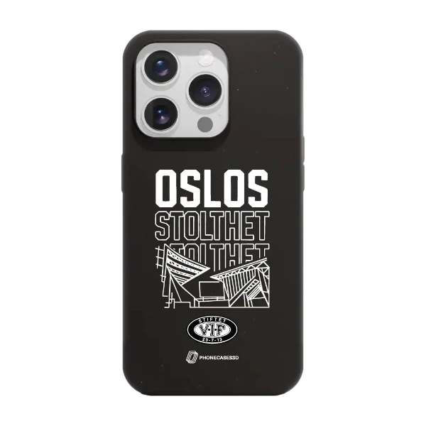 Phonecases3D iPhone 15 Pro VIF kompostoituva suojakuori, musta