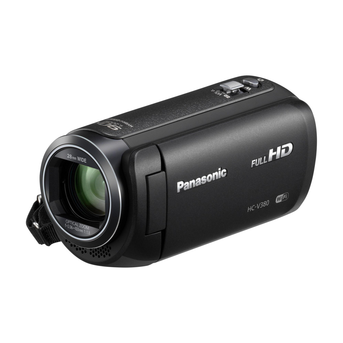 PANASONIC HC-V380 FHD VIDEOKAMERA, MUSTA - Power.fi