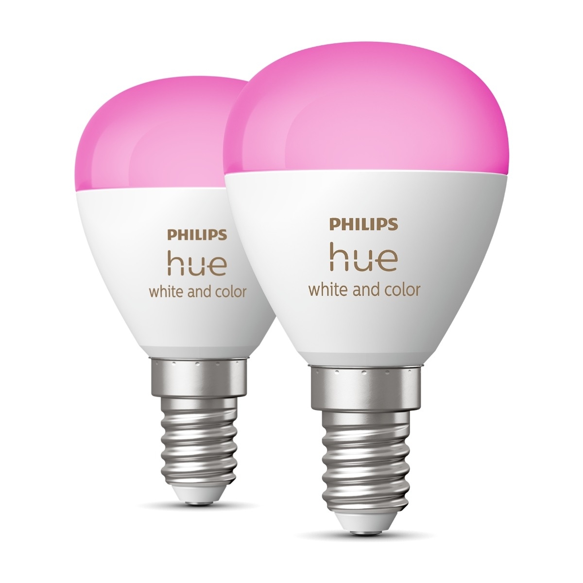 Luster Kuleformet LED-pære White and Color Ambiance E14 470 lm 2-pk.