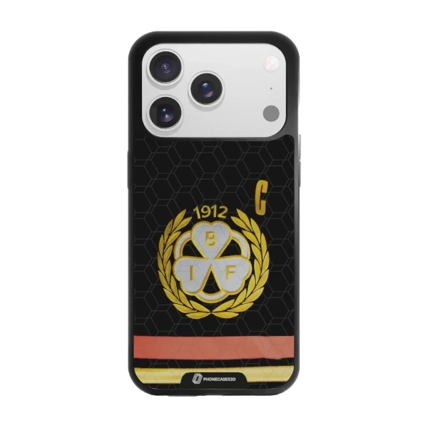 Phonecases3D iPhone 17 Pro Brynäs IF -3D suojakuori, musta