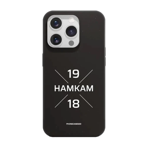Phonecases3D iPhone 15 Pro HamKam kompostoituva suojakuori, musta