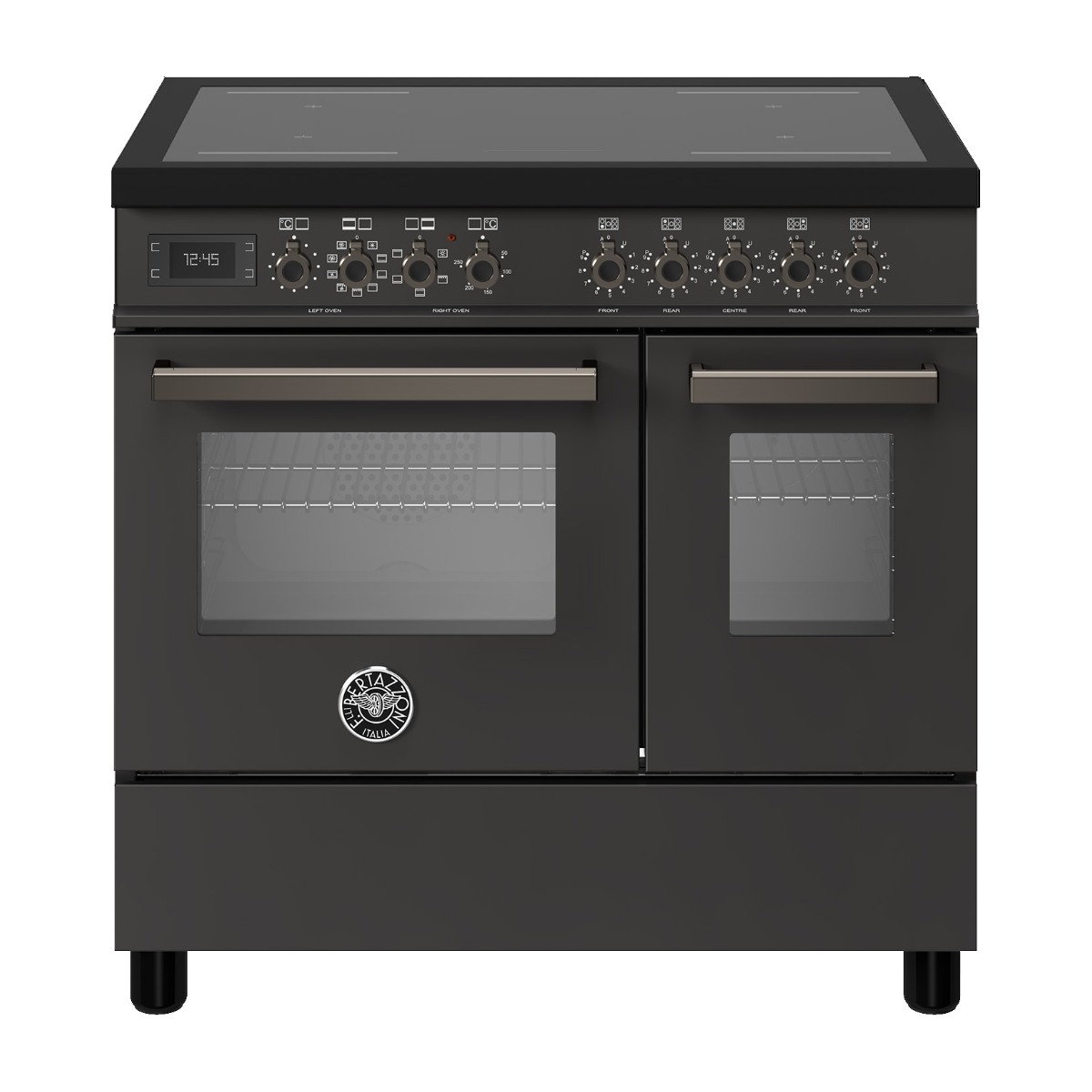 Bertazzoni Professional Series PRO95I2ECAT induktionskomfur, carbonio billede 3
