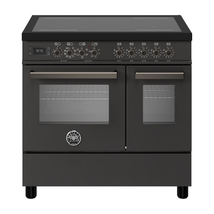 Bertazzoni Professional Series PRO95I2ECAT induktionskomfur, carbonio billede 2