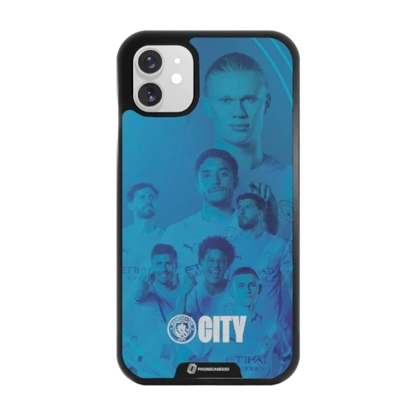 Phonecases3D iPhone 11 Man City -3D suojakuori, musta