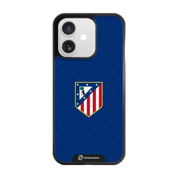 Phonecases3D iPhone 17 Atlético de Madrid -3D suojakuori, musta