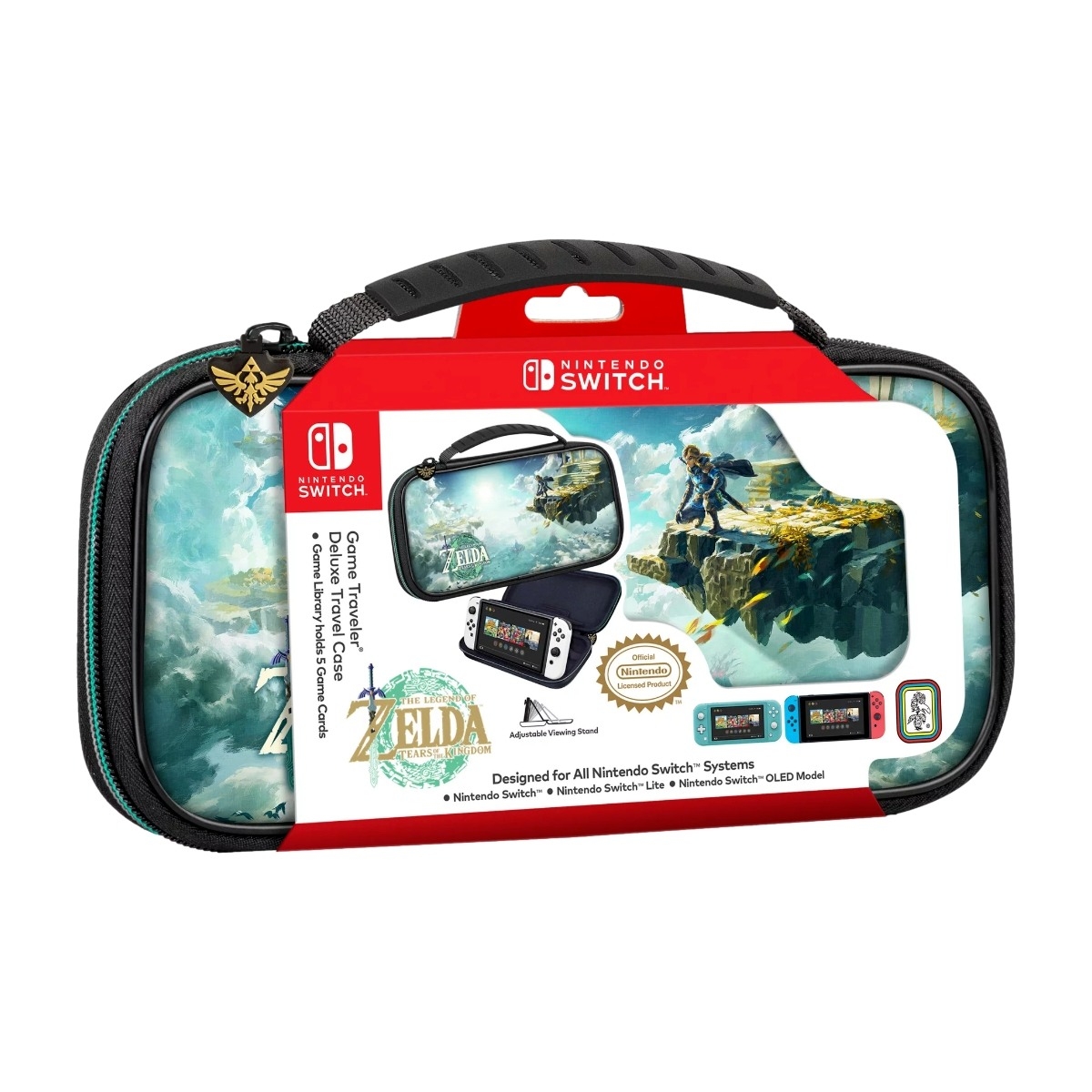 Nintendo Switch Game Traveler Deluxe Travel Case beskyttelsesetui - Tears Of The kingdom