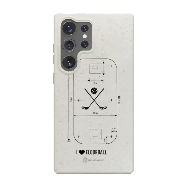 Phonecases3D Samsung Galaxy S25 Ultra Pixbo IBK kompostoituva suojakuori, valkoinen