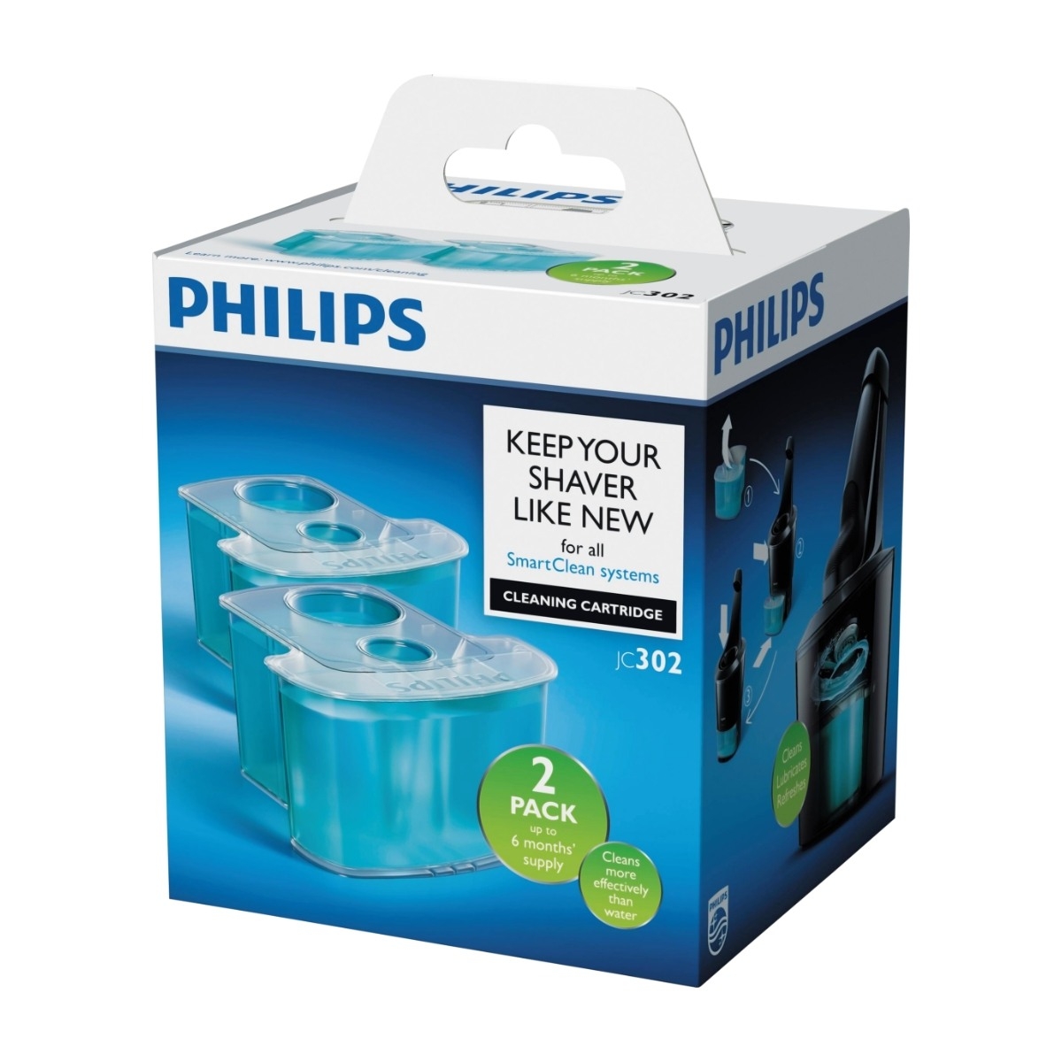 Philips JC302/50 Rengjøringspatron, 2 stk