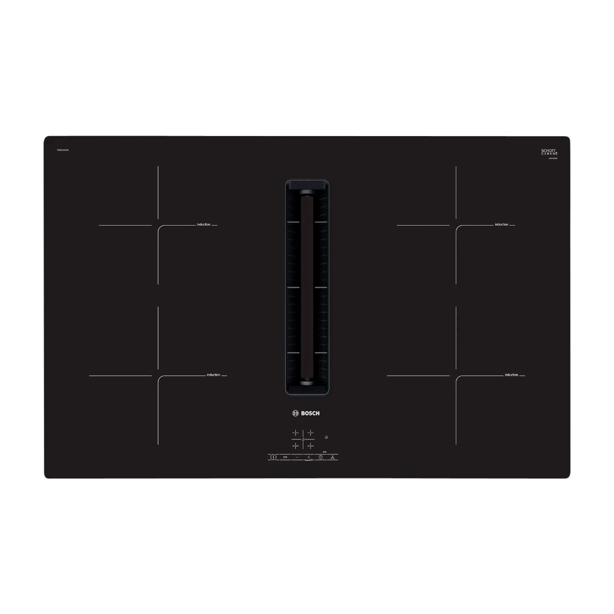 Bosch Serie 4 PIE811B15E induktionskogeplade med integreret emhætte billede 5