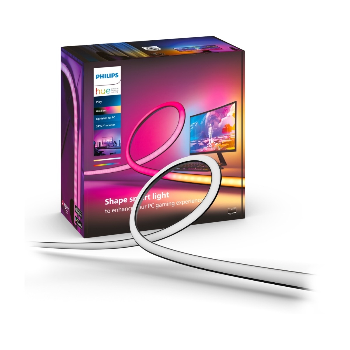 Philips Hue Play Gradient lightstrip til 24–27" skjermer
