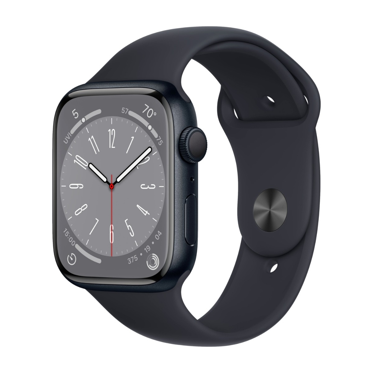 Watch Series 8 GPS 45mm Midnight Aluminium Case with Midnight Sport Band