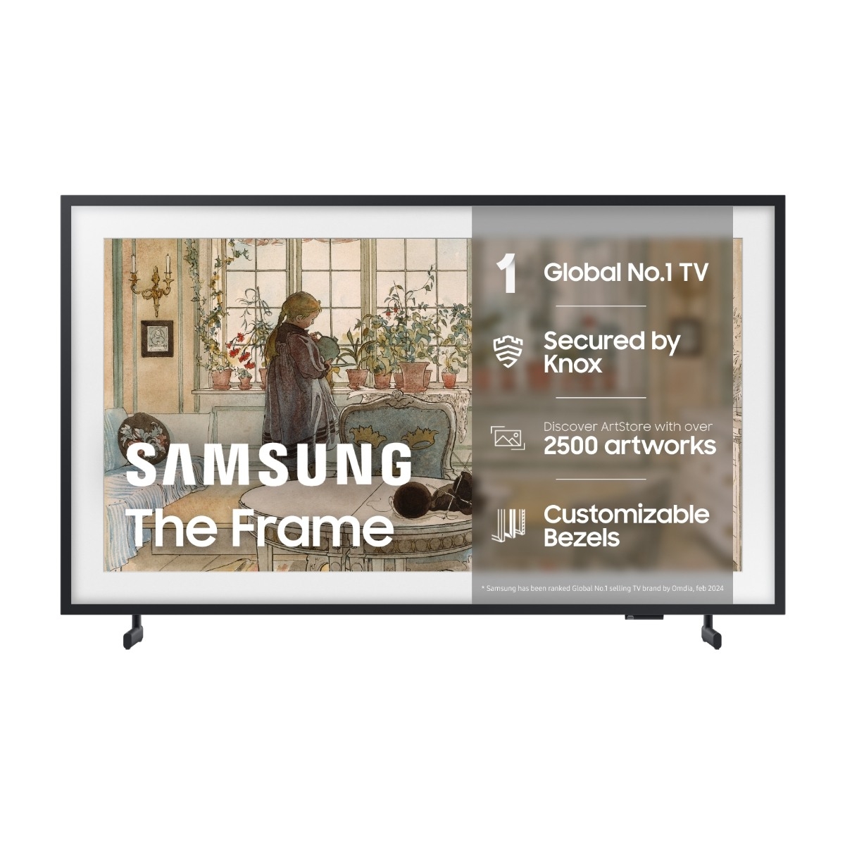 32" The Frame Smart FHD TV (2023), Black