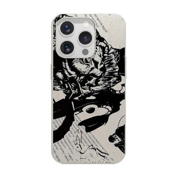 Phonecases3D iPhone 16 Pro Muchacho Malo kompostoituva suojakuori, valkoinen