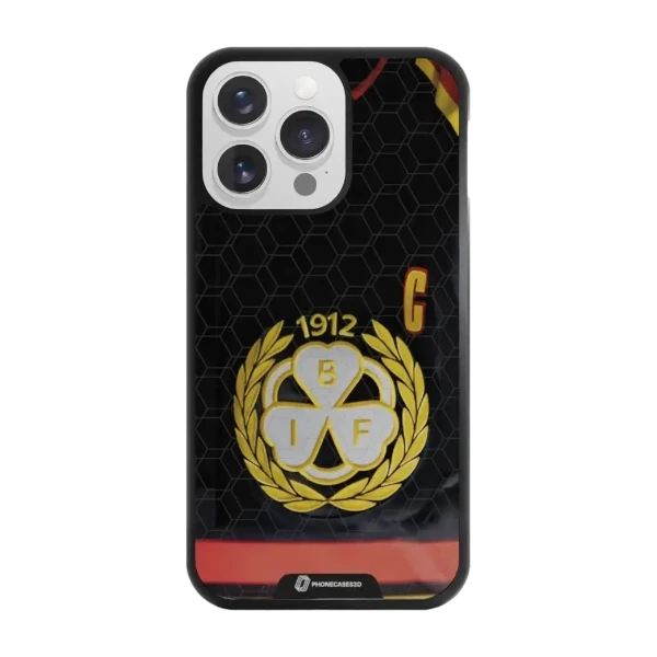 Phonecases3D iPhone 13 Pro Brynäs IF -3D suojakuori, musta