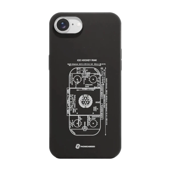 Phonecases3D iPhone 17e/16e Brynäs IF kompostoituva suojakuori, musta