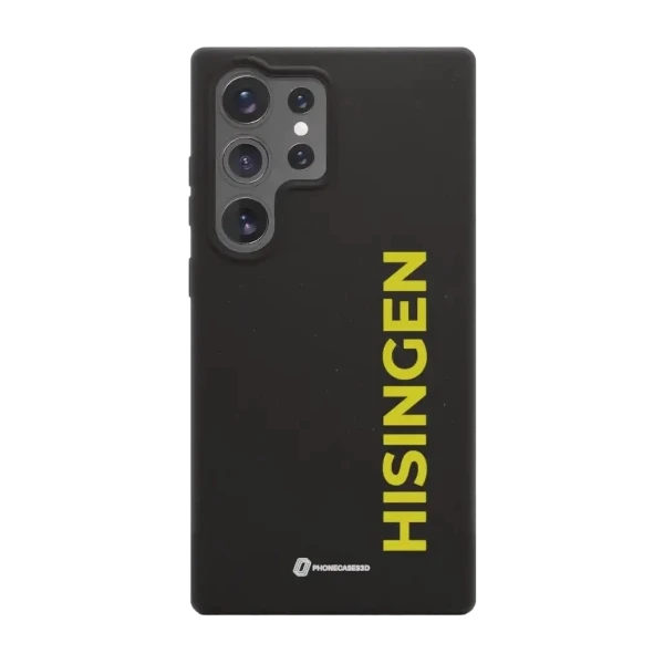 Phonecases3D Samsung Galaxy S25 Ultra BK Häcken kompostoituva suojakuori, musta