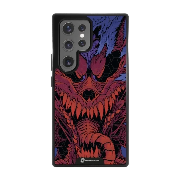 Phonecases3D Samsung Galaxy S25 Ultra Urban Pixel -3D suojakuori, musta