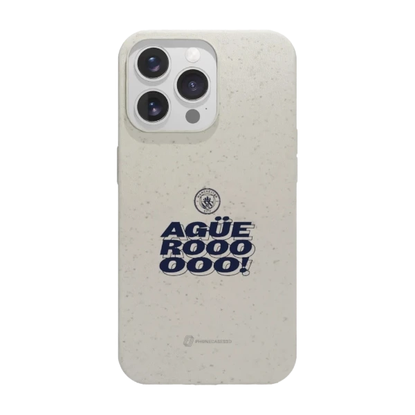 Phonecases3D iPhone 13 Pro Man City kompostoituva suojakuori, valkoinen