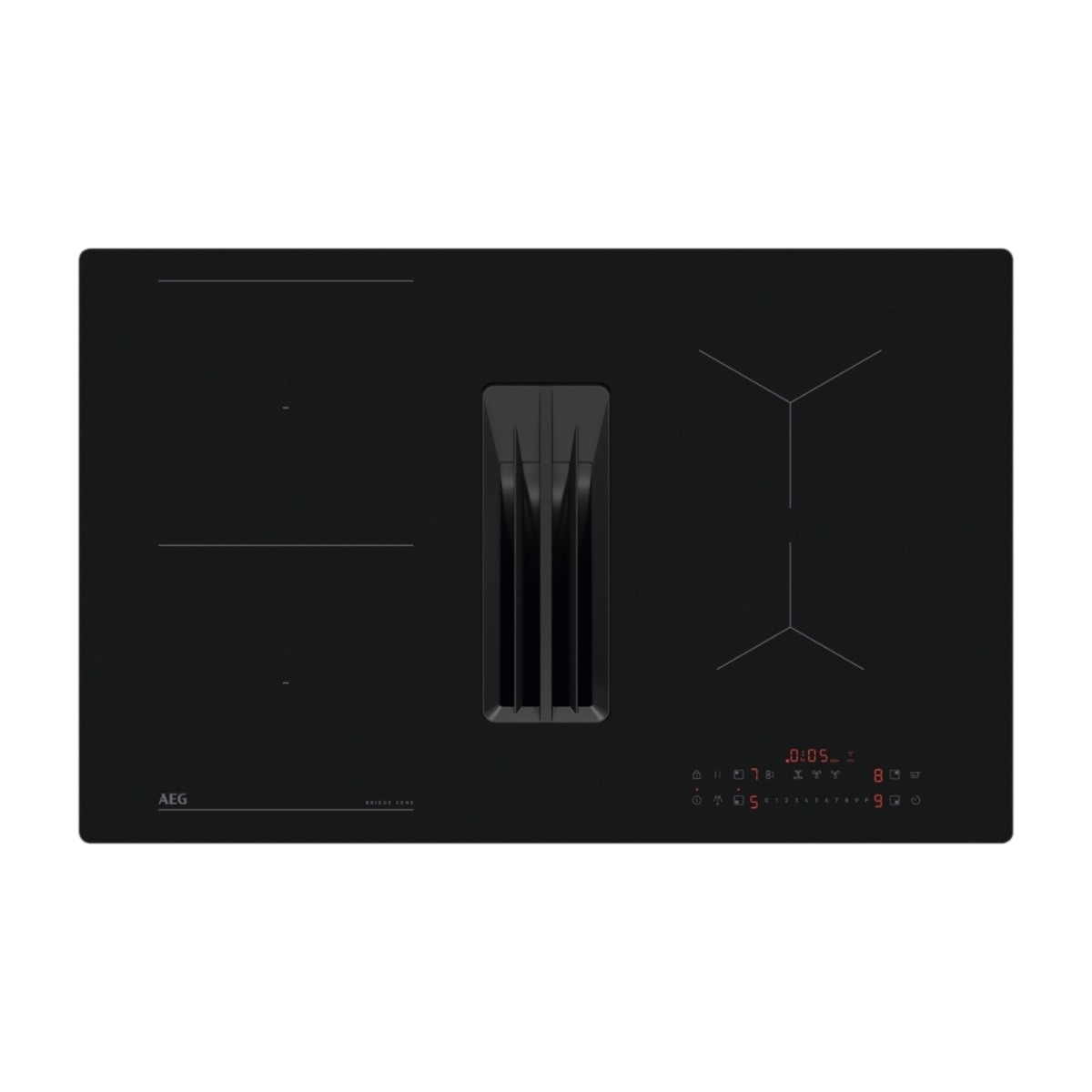 AEG 6000-serien TT8PCB00CT SaphirMatt® SE induktionskogeplade med emhætte billede 1