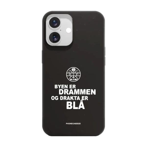 Phonecases3D iPhone 16 Strømsgodset kompostoituva suojakuori, musta
