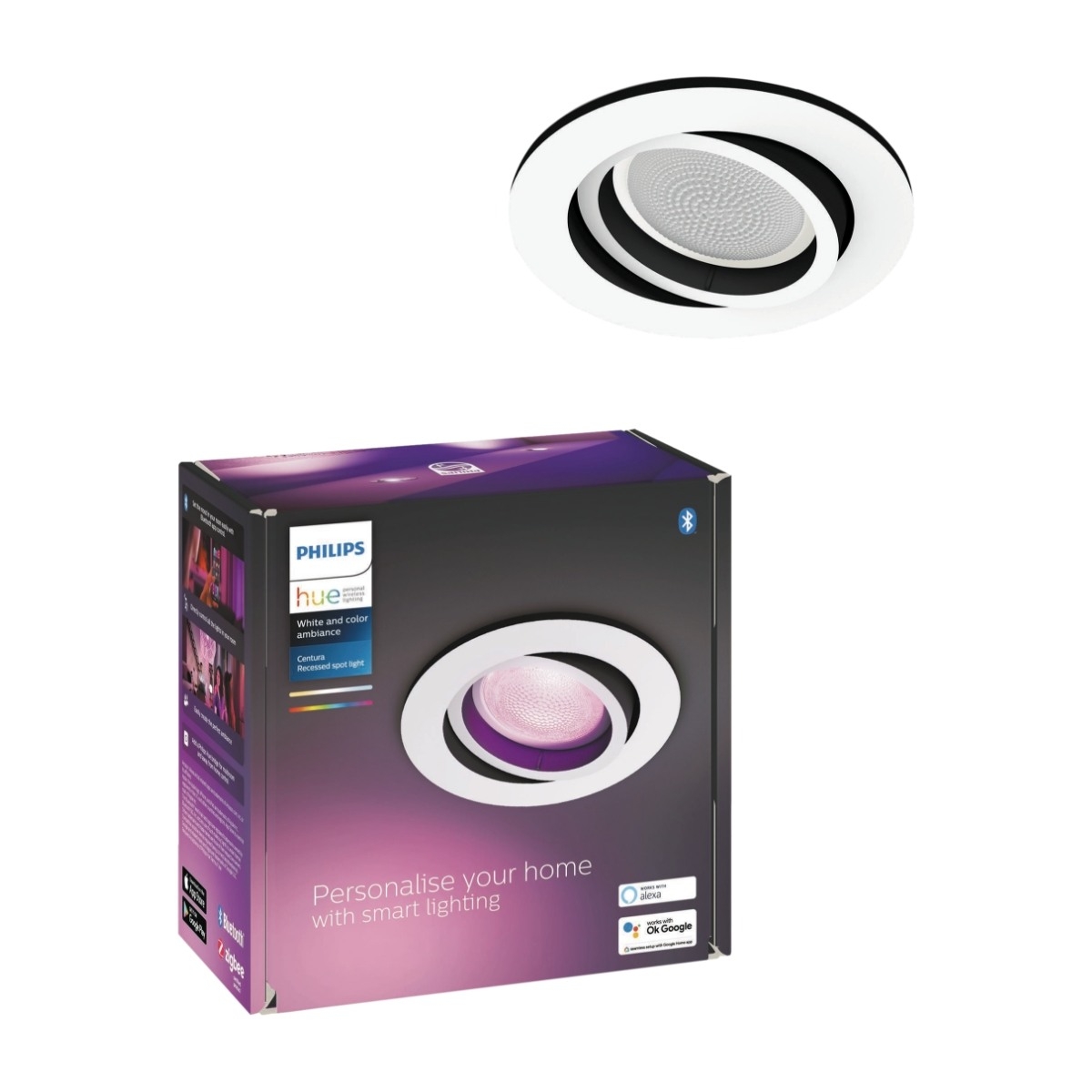 Hue WCA Centura Downlight Rund 5,7W Hvit - 60552