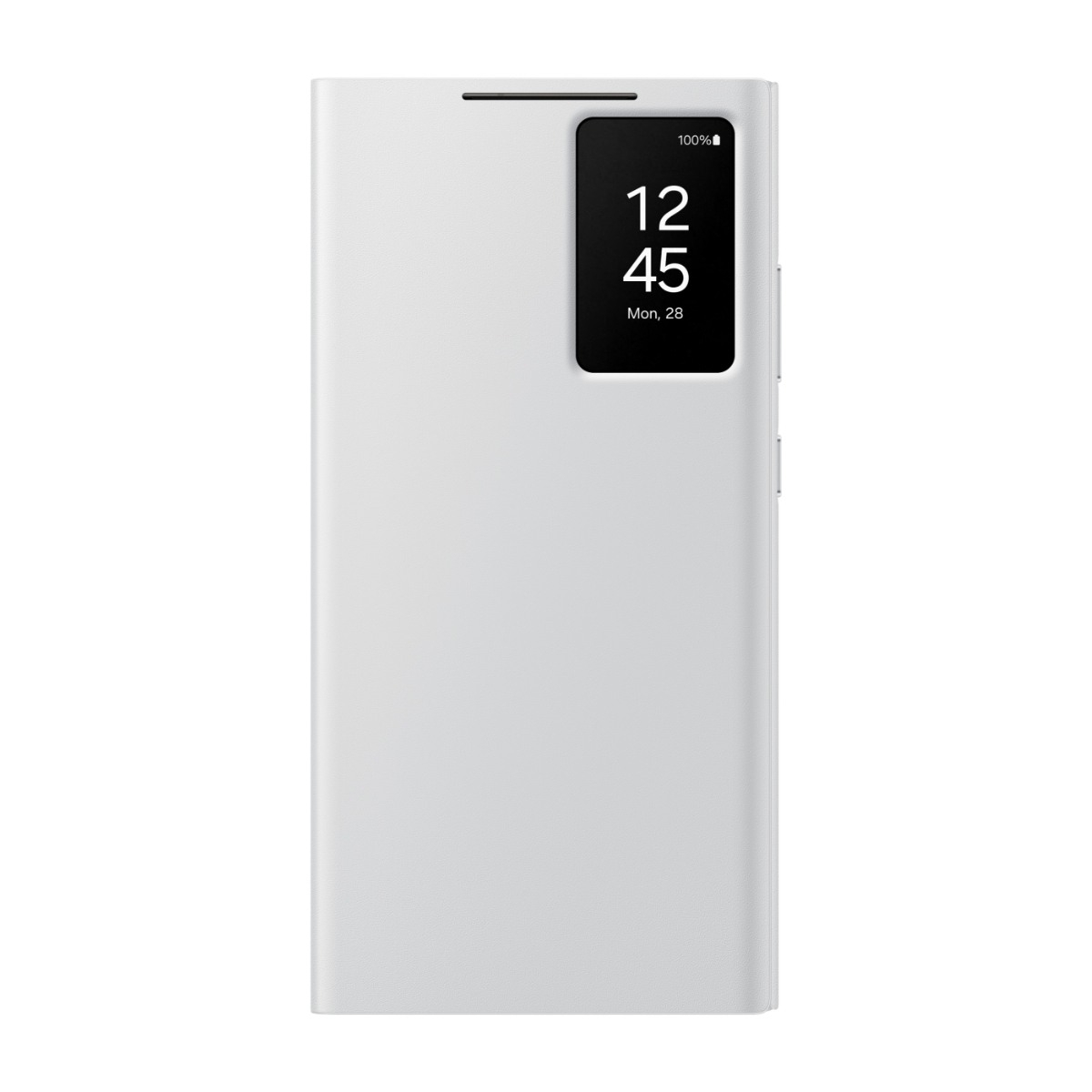 S24 Ultra Smart View Wallet Case White