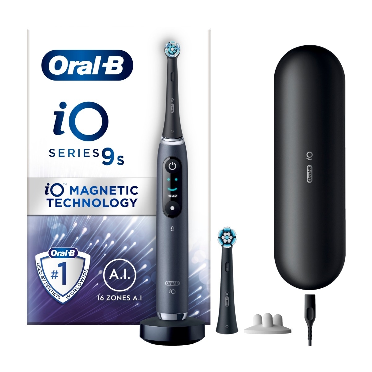 Oral-B iO Series 9S elektrisk tannbørste, black onyx