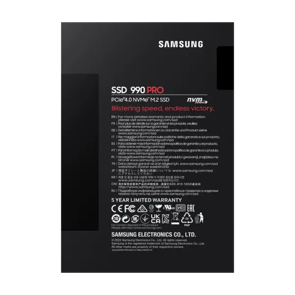 Samsung 990 PRO SSD-enhet 2000GB M.2 2280 PCI Express 4.0 x4 (NVMe)